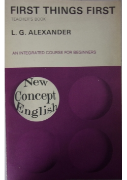 First Things First. Teacher's Book