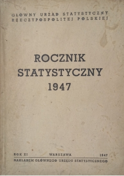Rocznik  statystyczny 1947r