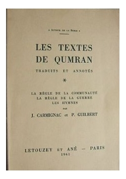 Les Textes de Qumran