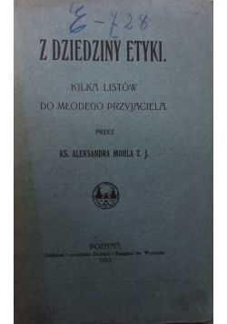 Z dziedziny etyki, 1913 r.