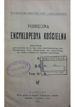 Podręczna encyklopedya kościelna, 1906r.