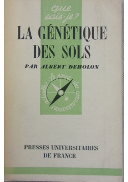 La generique des sols et ses applications, 1949 r.