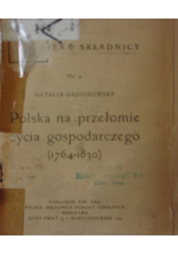 Polska na przełomie życia gospodarczego ok. 1921 r.