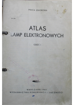 Atlas lamp elektronowych część I