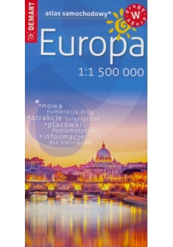 Atlas samochodowy - Europa 1: 1 500 000 DEMART