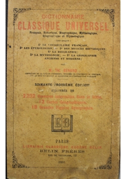 Dictionnaire Classique Universel 1897 r.