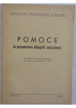 Pomoc do opracowania bibliografii załącznikowej