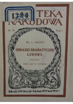 Orazki dramatyczne ludowe, 1924 r.