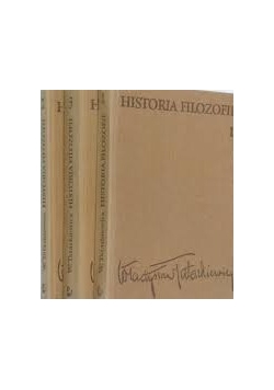 Historia filozofii, Tom I - III