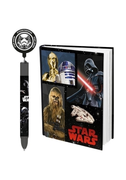 Długopis + notes Star Wars