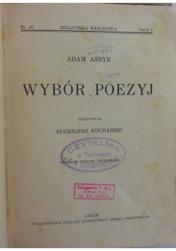 Wybór poezyj, 1935r.