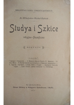 Studia i Szkice religijno - filozoficzne, 1901r