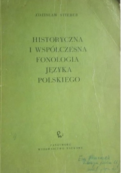 Historyczna i współczesna fonologia języka polskiego
