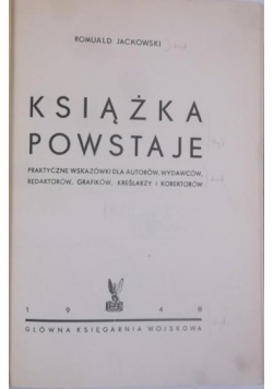 Książka powstaje, 1948 r.