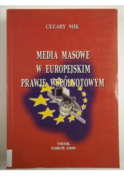 Media masowe w europejskim prawie wspólnotowym