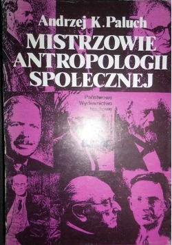 Mistrzowie Antropologii Społecznej Autograf Paluch
