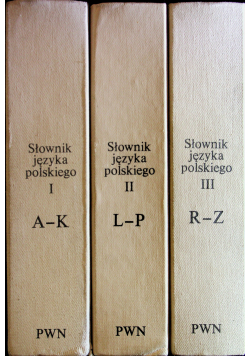 Słownik Języka Polskiego  3 tomy