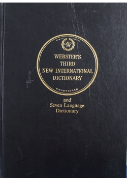 Merriam Webster Third New International Dictionary Tom I AG
