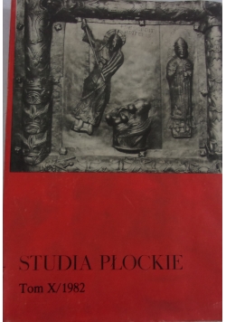 Studia Płockie Tom X/1982