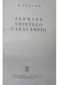 Jarmark świętego Caralampio, 1949 r.