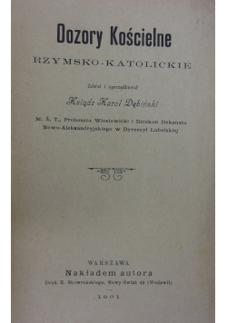 Dozory Kościelne, 1901r.