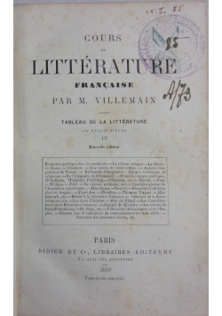 Cours de Litterature Francaise