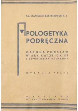 Apologetyka podręczna, 1939r.