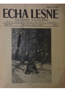 Echa leśne, nr od 1 do 24, 1930 r.