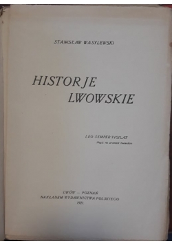 Historje Lwowskie, 1921 r.