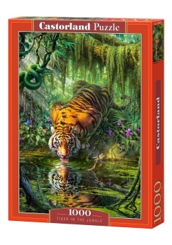 Puzzle 1000 Tygrys w dżungli CASTOR