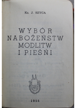 Wybór nabożeństw modlitw i pieśni