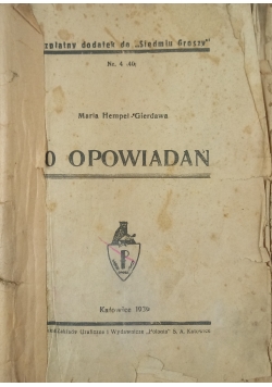 10 opowiadań, 1930 r.