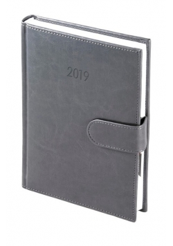 Kalendarz 2019 A5 dzienny magnes Nebraska szary