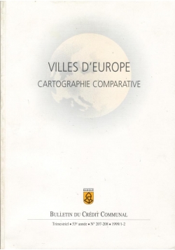 Villes d'Europe, cartographie comparative