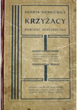 Krzyżacy Powieść historyczna ok 1920 r