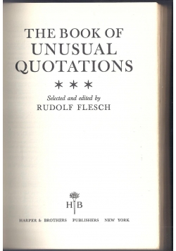 The book of unusual quotations
