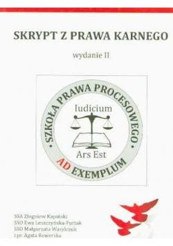 Skrypt z prawa karnego