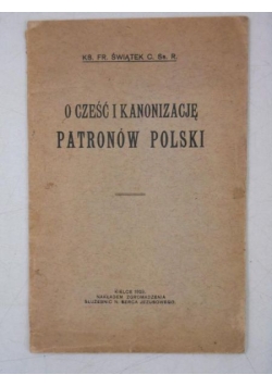 O cześć i kanonizację patronów Polski, 1929 r.