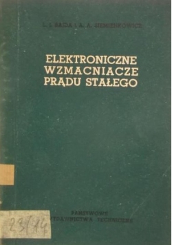Elektroniczne wzmacniacze prądu stałego