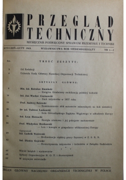 Przegląd Techniczny 12 Numerów 1949 r