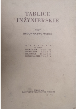 Tablice inżynierskie tom V