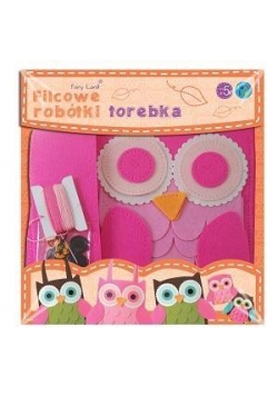 Filcowe Robótki - Torebka Sowa różowa STnux