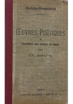 Oeuvres poetiques, 1885r.