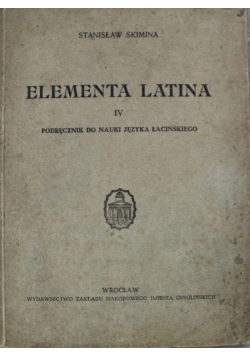 Elementarz Latina IV 1947 r.