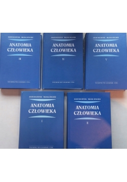 Anatomia człowieka tom od 1 do 5.