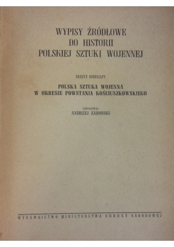 Wypisy do historii polskiej sztuki wojennej