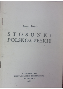Stosunki Polsko-Czeskie, 1938 r.