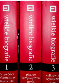 Wielkie biografie 3 tomy