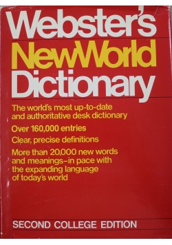 Webster s NewWorld Dictionary of the american language