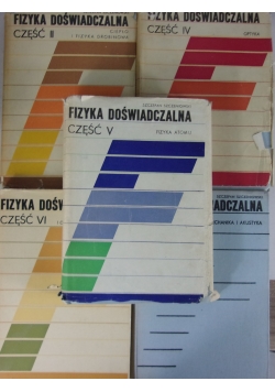 Fizyka Doświadczalna ,Zestaw 5 książek